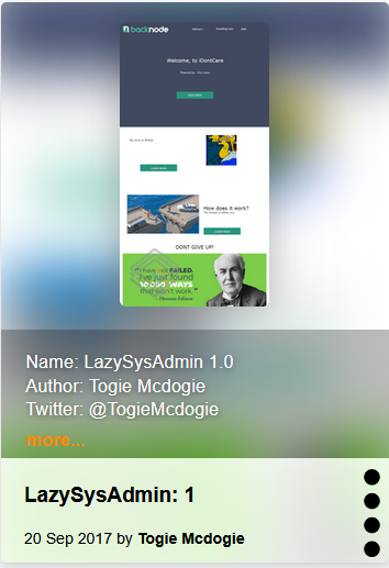 Lazysysadmin